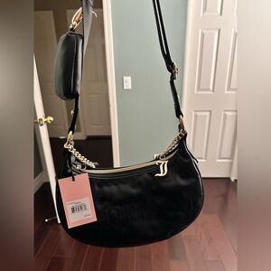 NWT Juicy Couture Juicy Puff Halfmoon - Liquorice